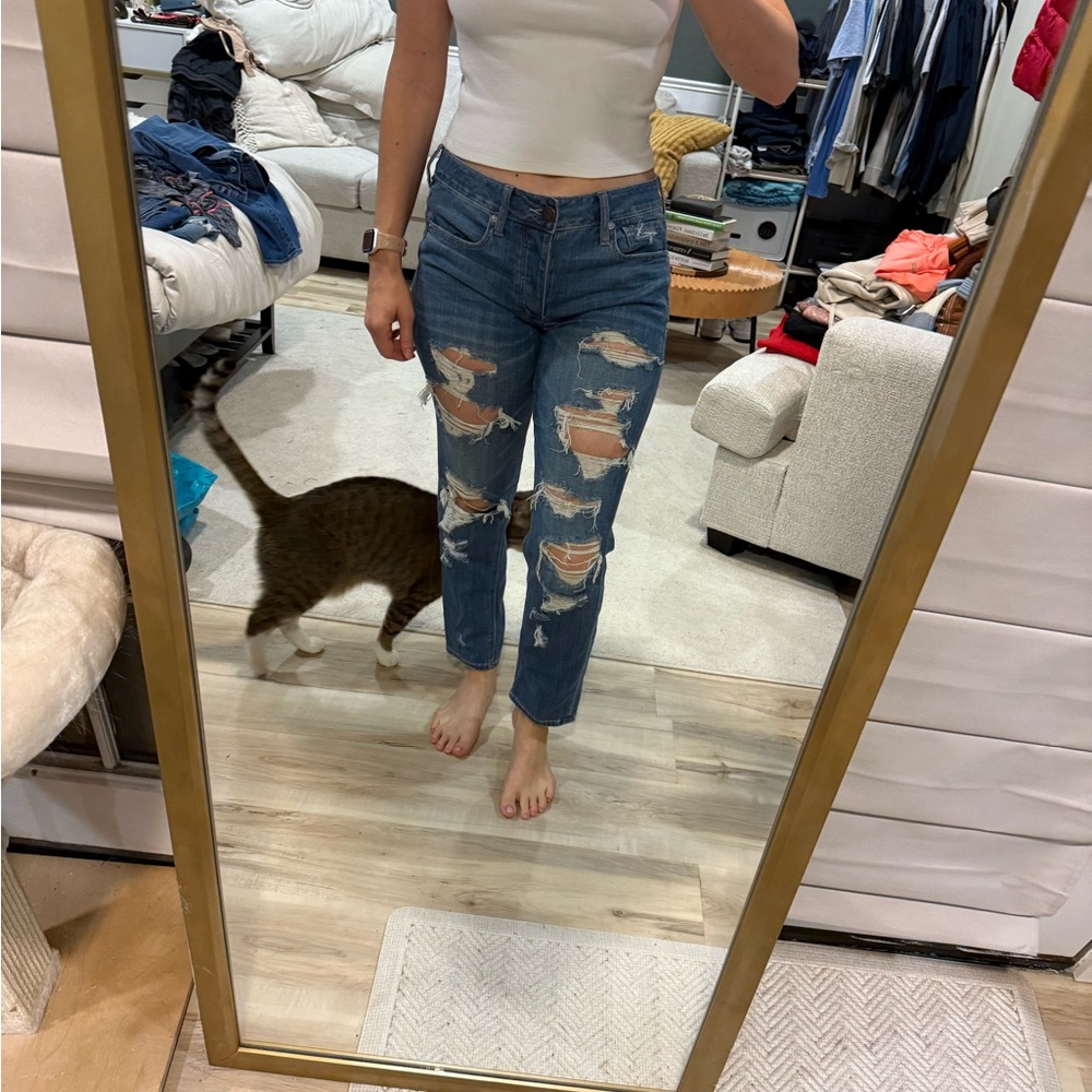 American Eagle Ripped Midrise Jeans - 6